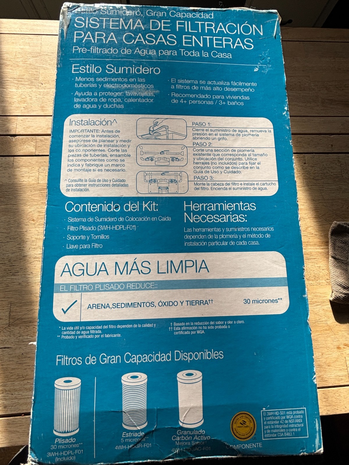 Filtrete 3M – 3WH-HD-S01 – Sump Style – Whole House Water Filtration System