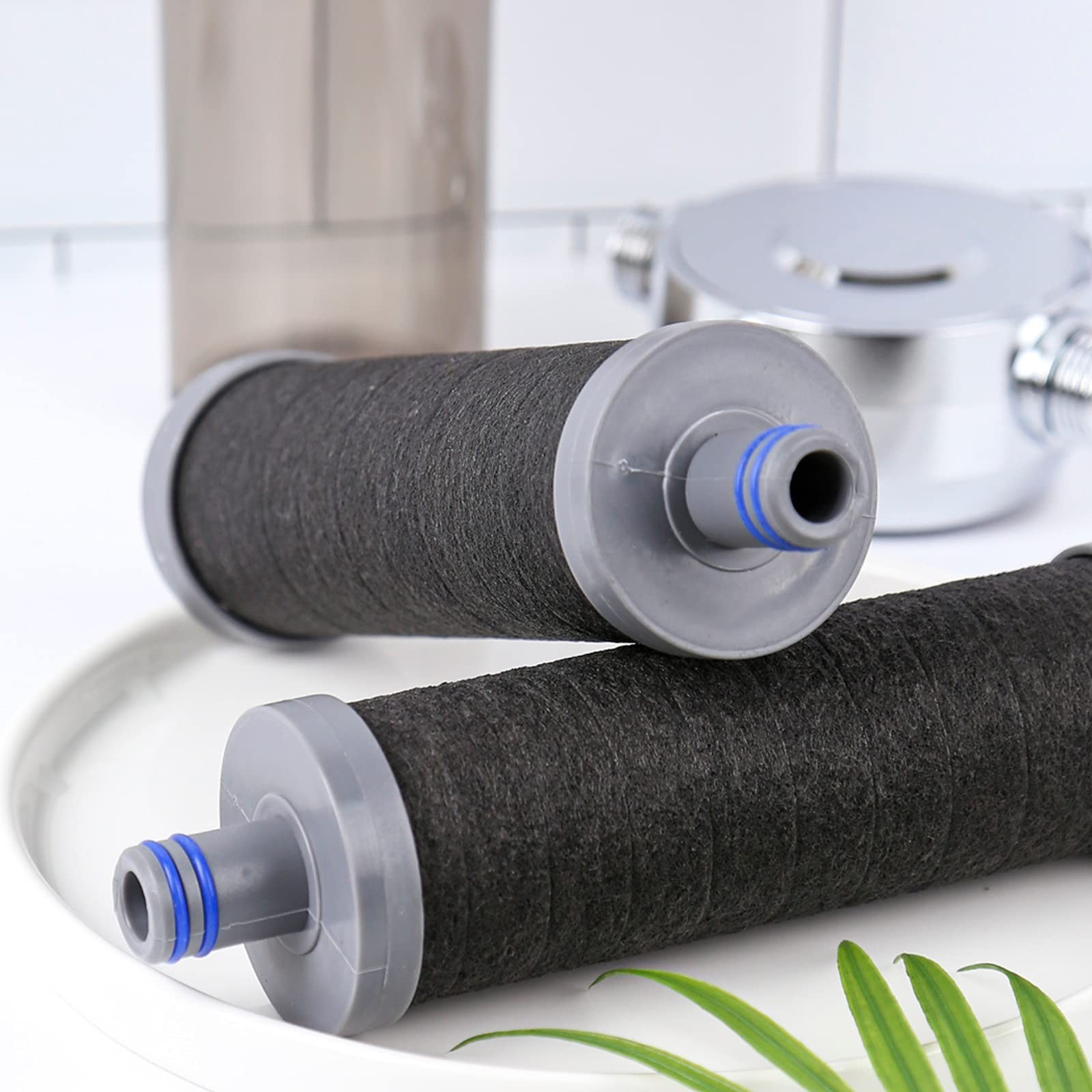 AQUAYOUTH 2.0 Carbon Shower Head Filter | Removes 1 Count (Pack of 1), Chrome