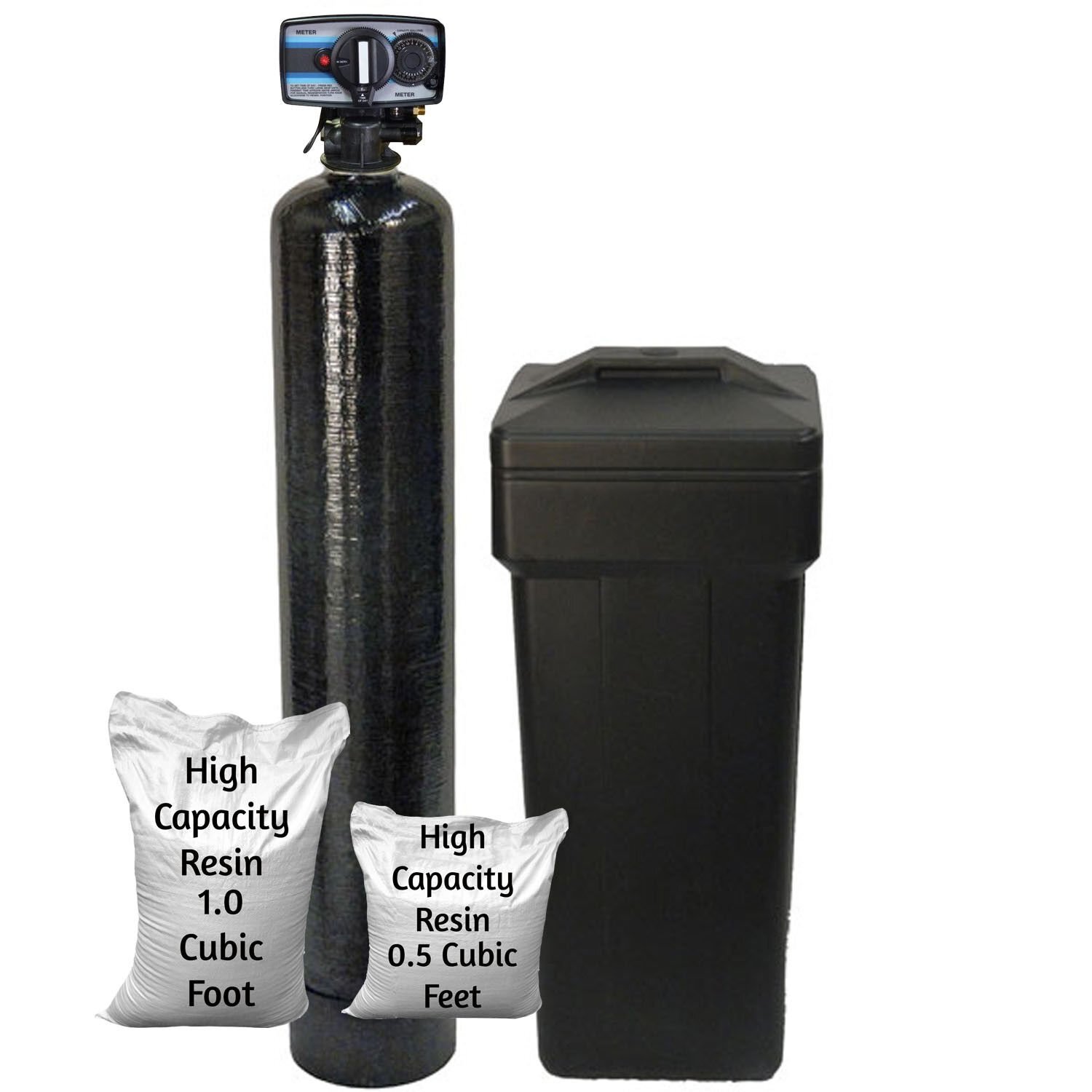 100% Soft Water Mechanical Fleck 5600 Metered On Demand 48k Water Softener