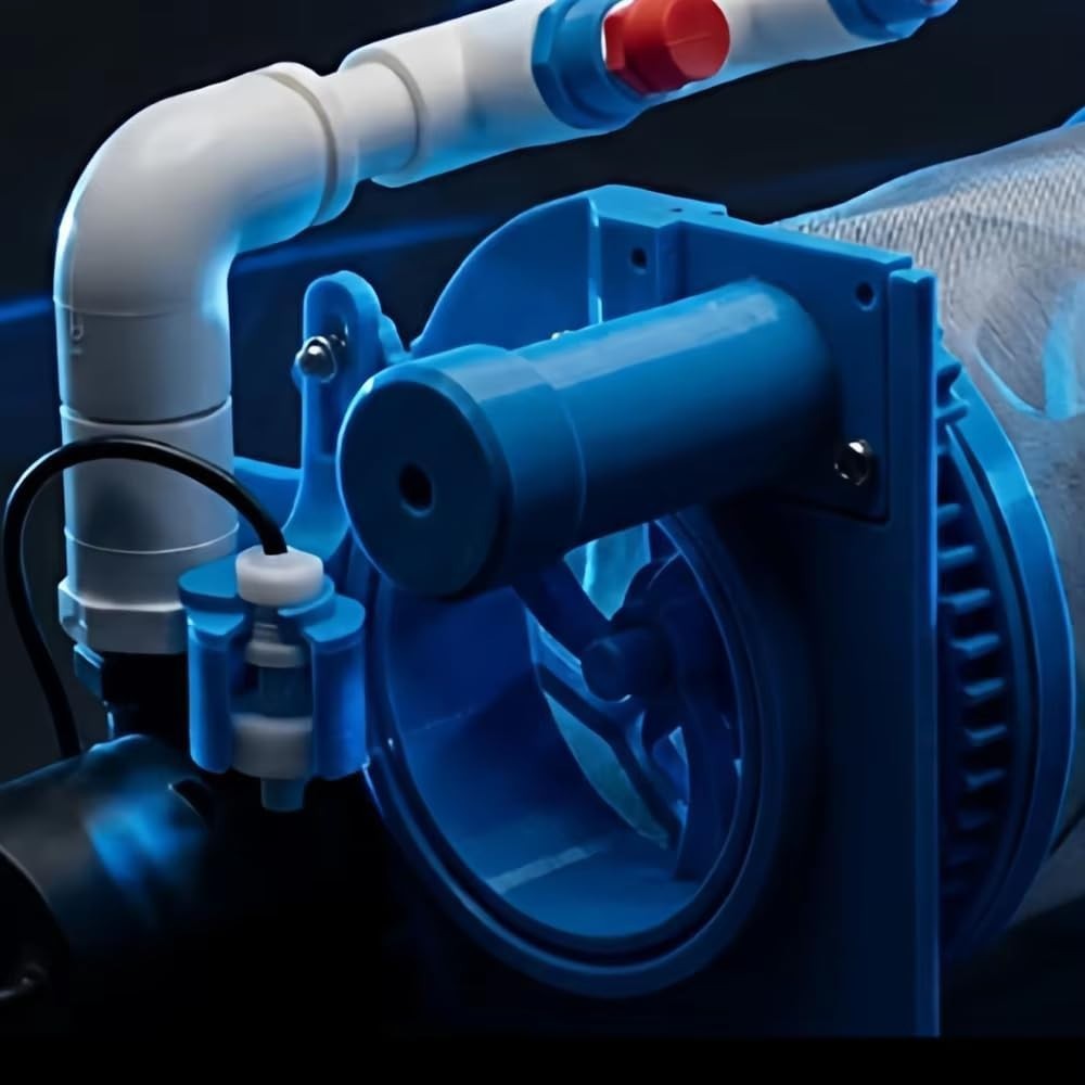 Automatic Backwash Filter, Rotary Drum Microfilter for Fish Ponds and Aquariums