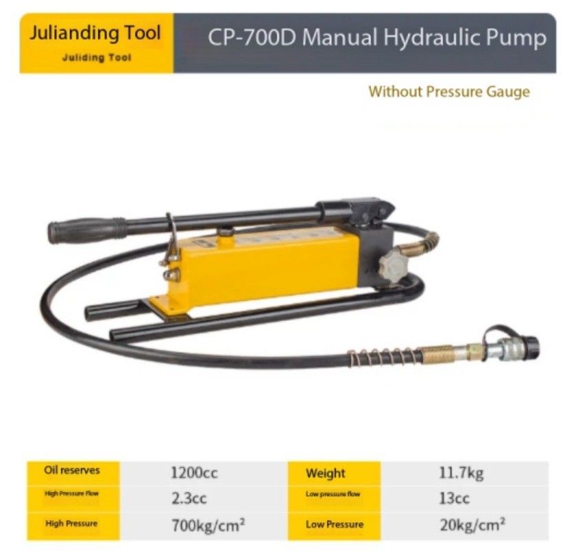 Manual Portable Compact Hydraulic Pump, High-Pressure Hydraulic Pump