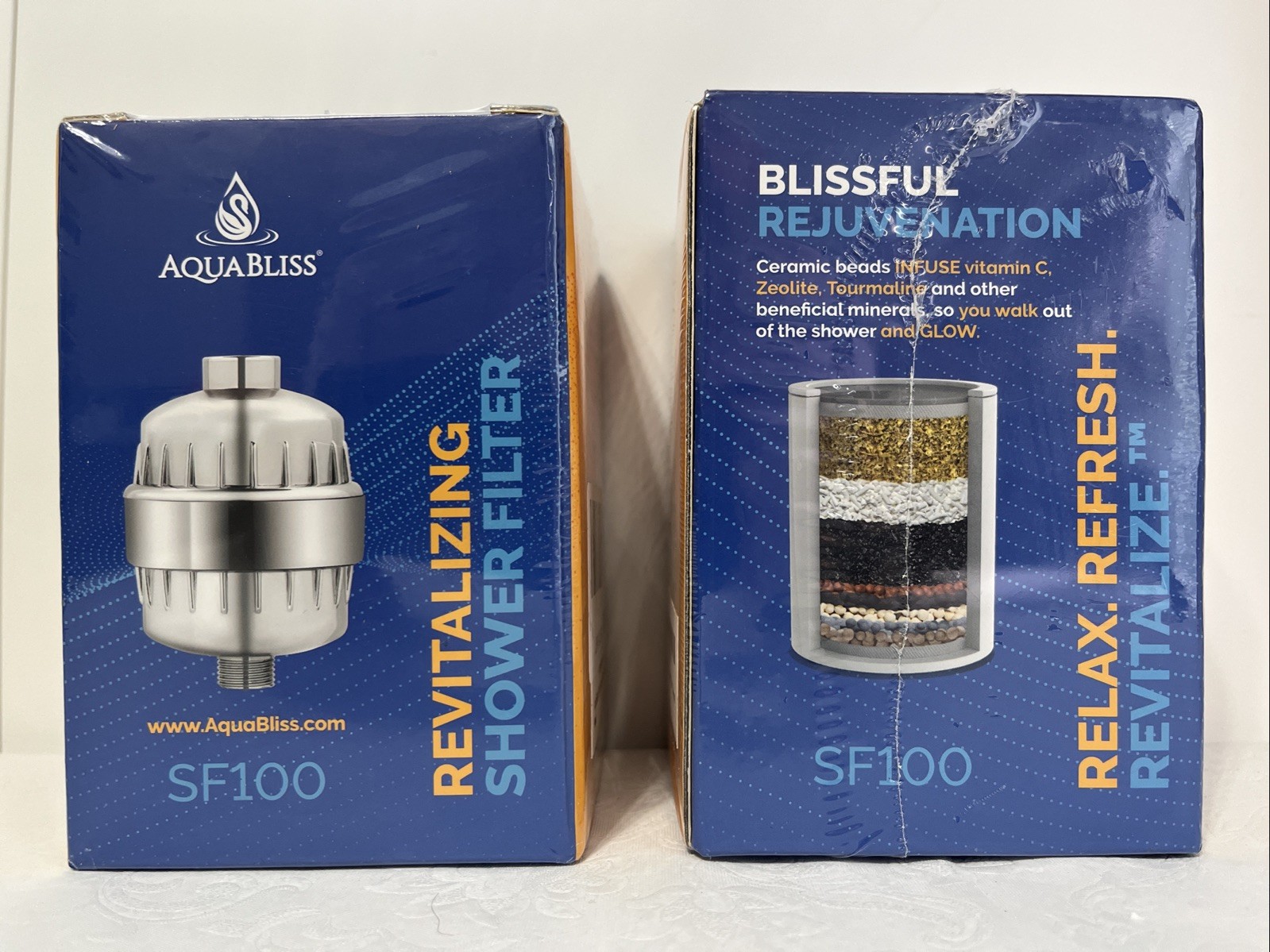 AquaBliss Multi-Stage Revitalizing Shower Filter (SF100) Set of 2