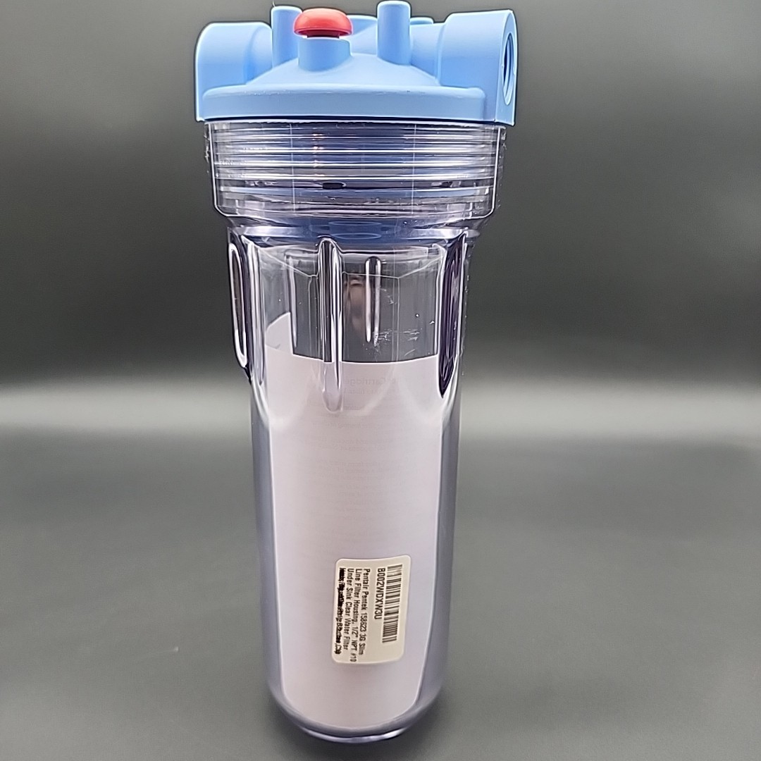 Pentair Pentek 158623 Filter Housing 1/2″ NPT 10″ Blue Clear Under Sink Filter