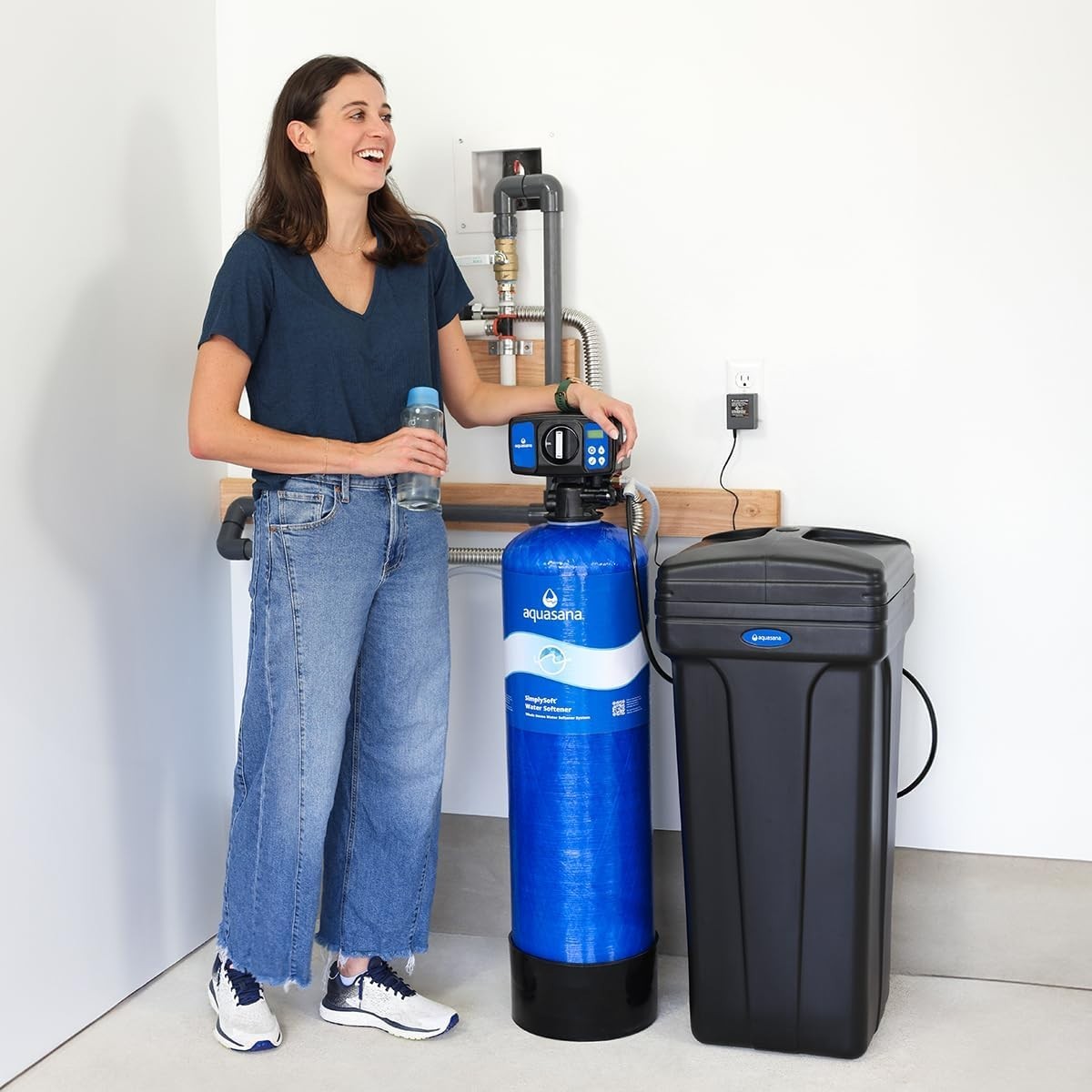 NEW Aquasana SimplySoft 40,000 Grain WH-SF40 Water Softener with PreFilter Kit