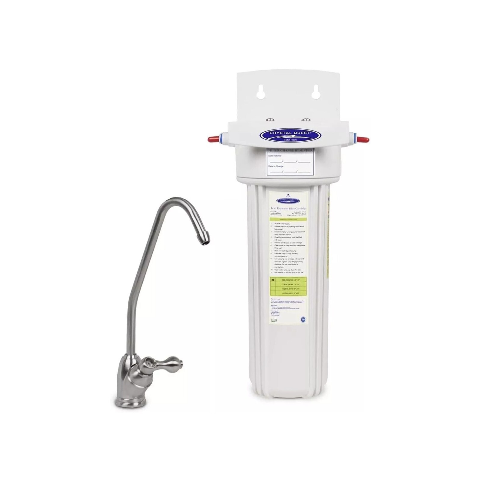 Crystal Quest Lead Under Sink Water Filter System (Multiple Sizes)