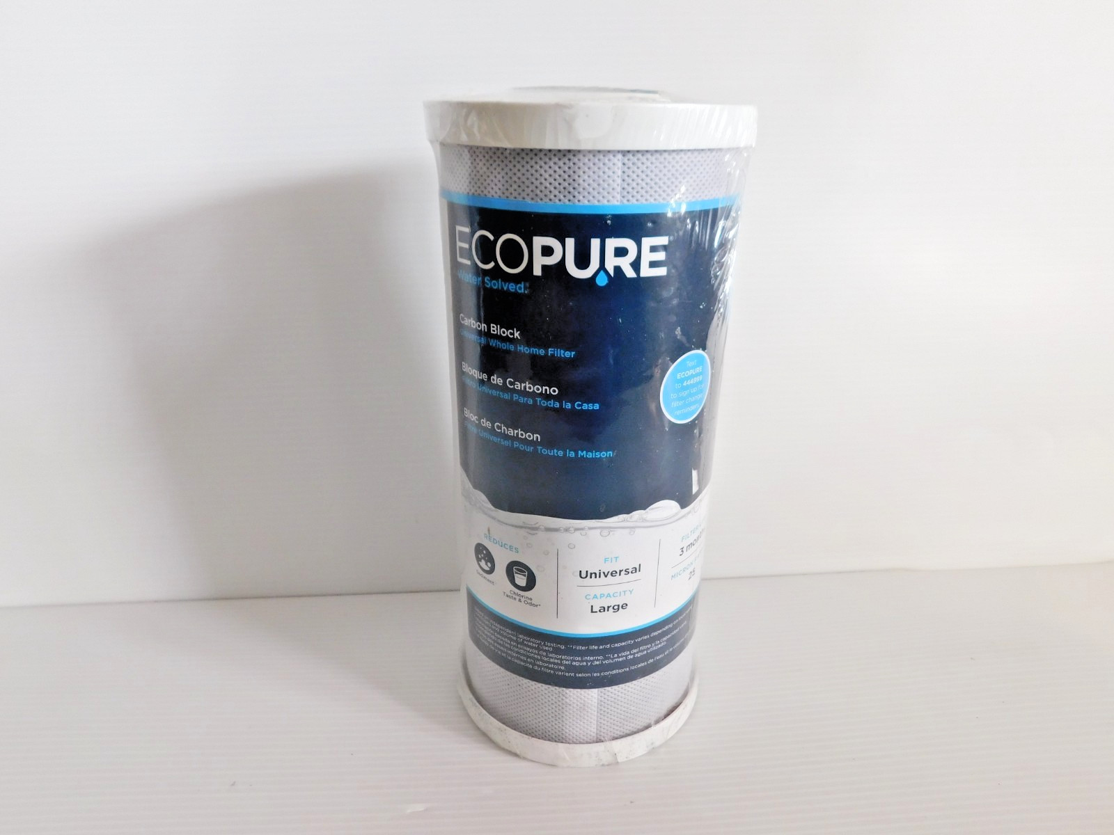 EcoPure Universal Fit Carbon Whole Home Water Filters Fits Most Major EPW4C
