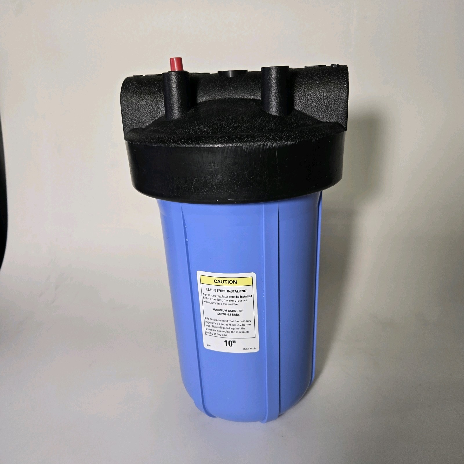 Big Blue 10-inch x 4.5-inch Sediment Water Filters Pressure Relief. 1″ Npt