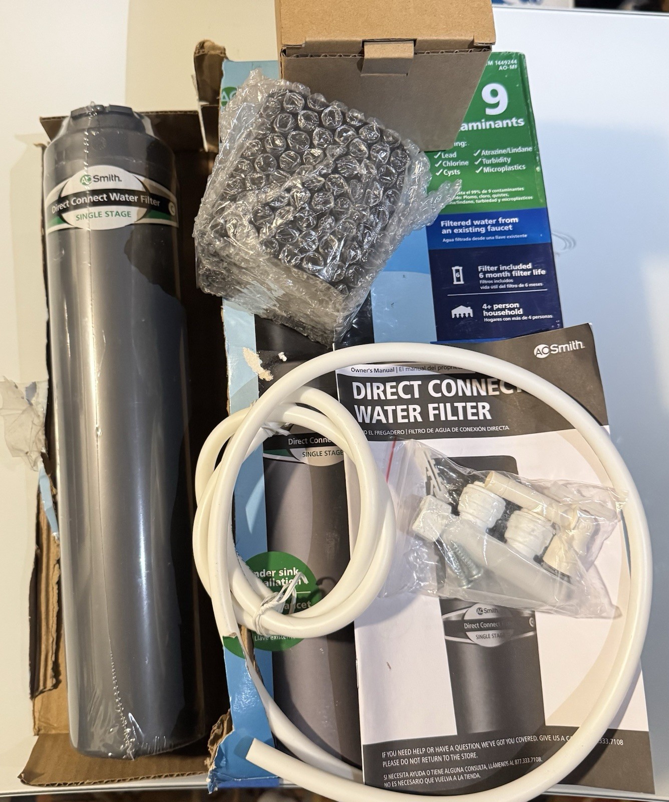 A. O. Smith AO-MF Under-Sink Water Filter 1-Stage 300 gal Lead/Chlorine