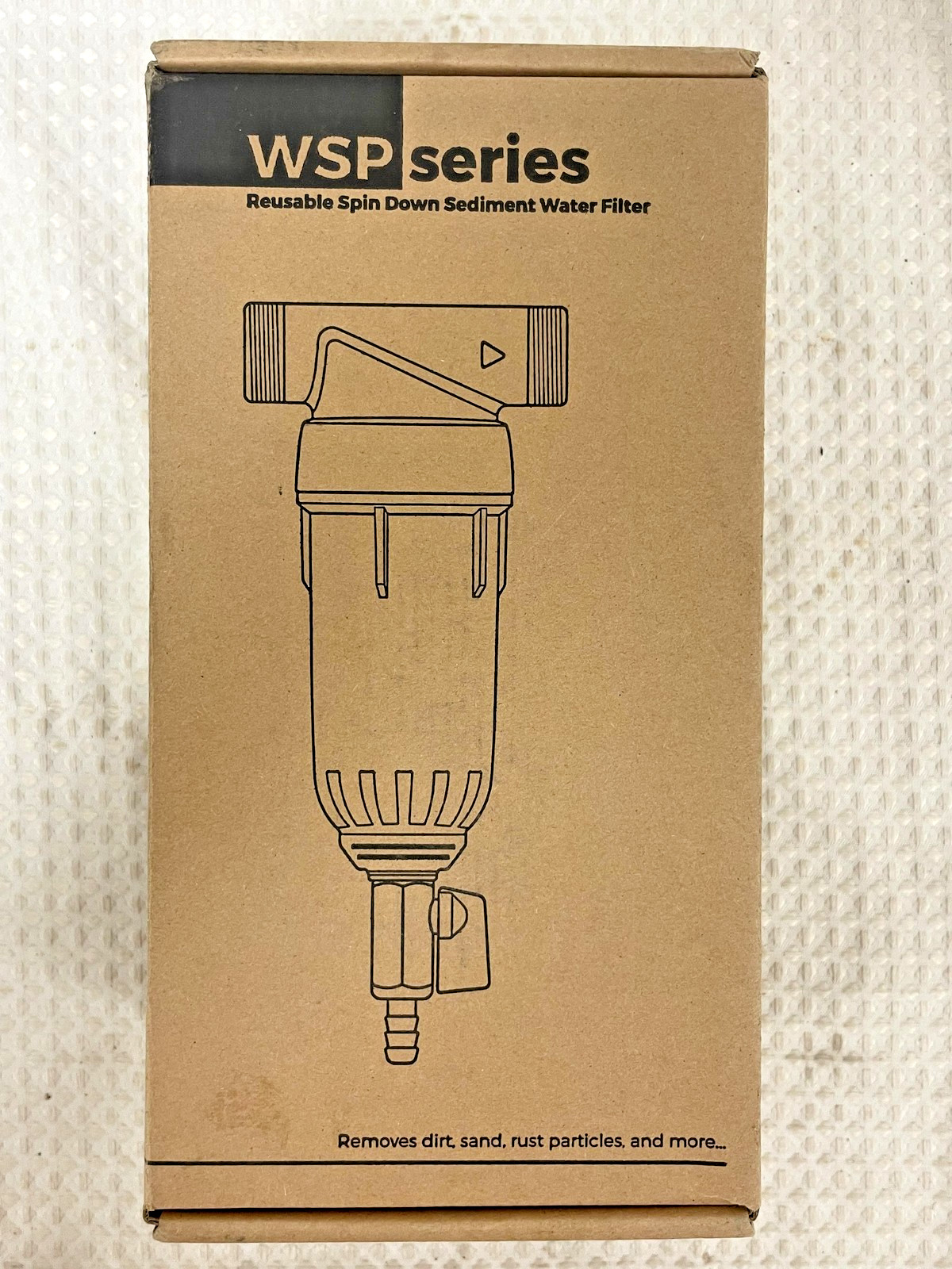 iSpring WSP50 Reusable Whole House Spin Down Sediment Water Filter 50 Micron NEW