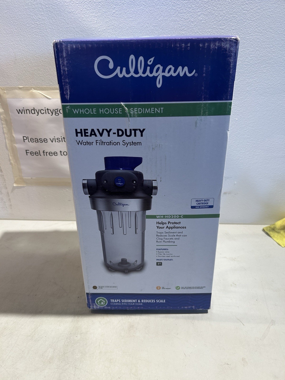 Culligan WH-HD200-C Whole House Heavy Duty Filtration System 1″ Inlet / Outlet