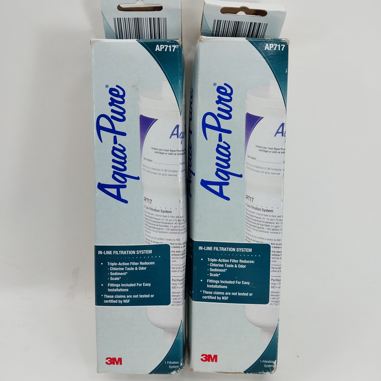 2x Aqua-Pure AP717 In-Line Filtration System Removes Chlorine Sediment Scale