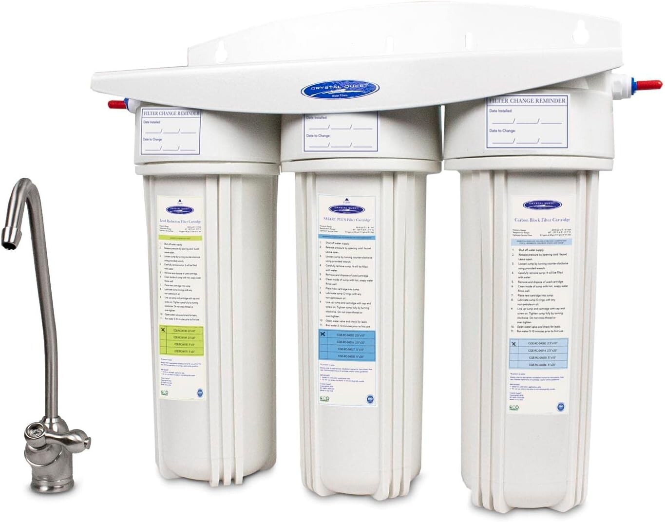 Crystal Quest Lead Under Sink Water Filter System (Multiple Sizes)