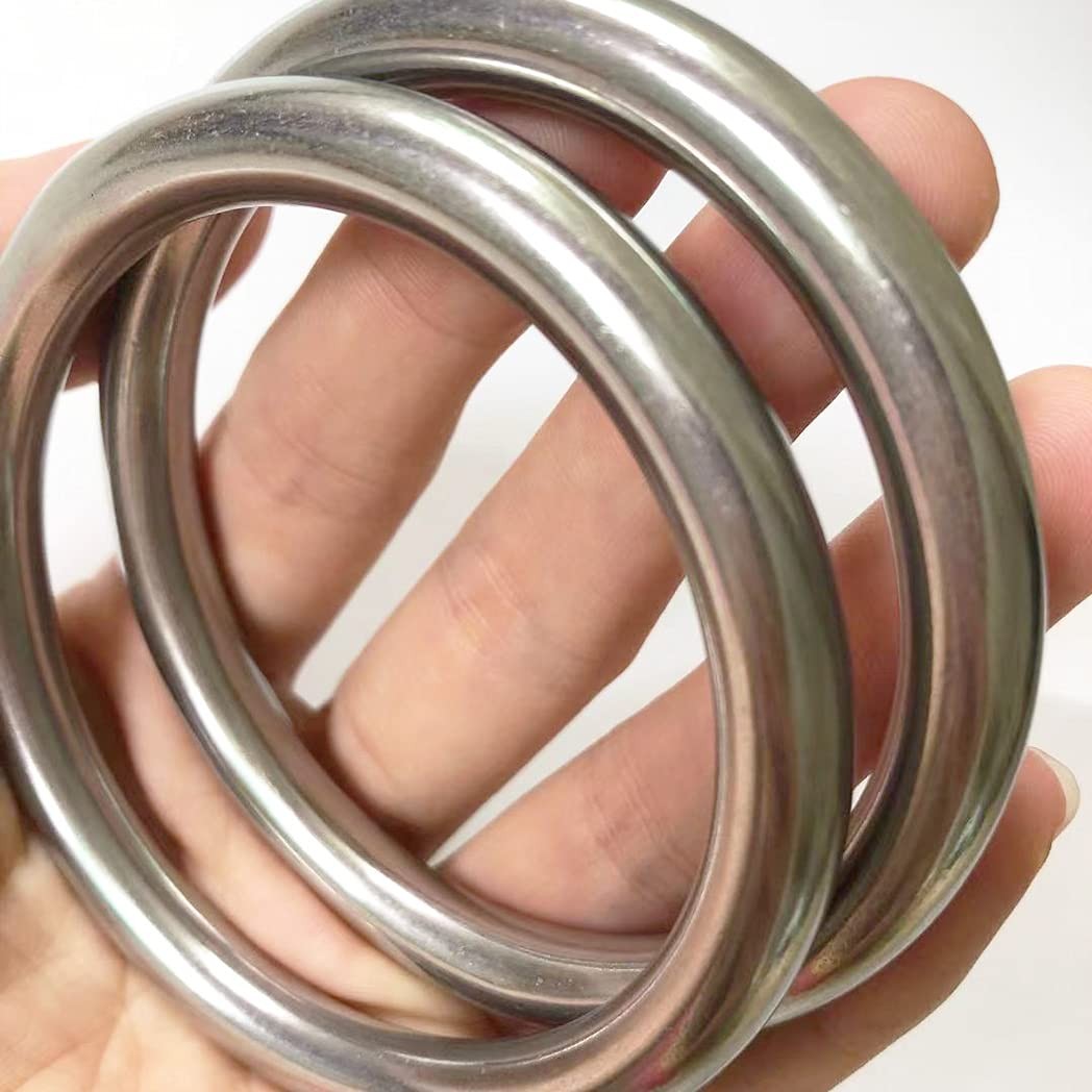 AIVOOF 3″ Metal O-Ring, 2 Pack 304 Seamless Welding Stainless Steel 2 PACK