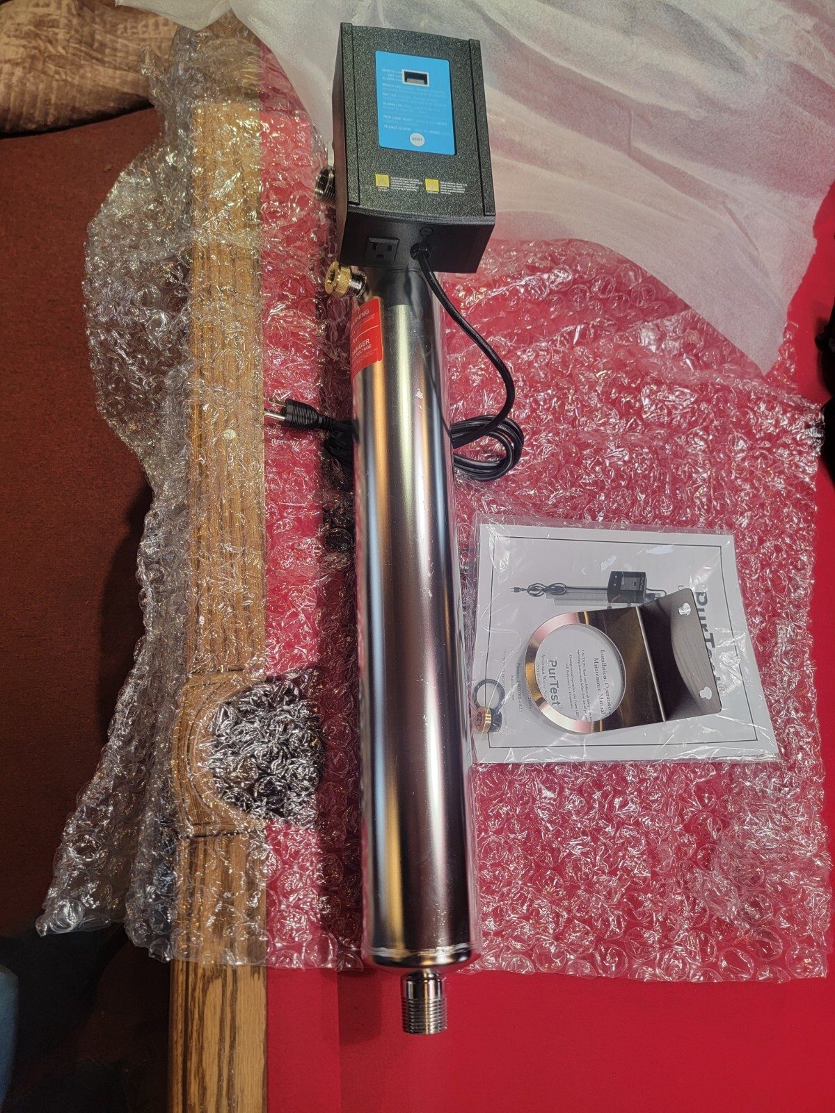 PURTEST PT 12 UV UV Disinfection Unit,12 gpm,3 1/2″ H,3 1/2″ 36W 21VL26