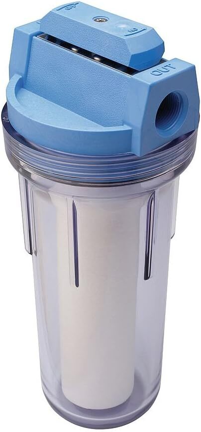 Standard Duty 3/4 in. Inlet/Outlet Integral Filter System,0.75 in.Clear Housing
