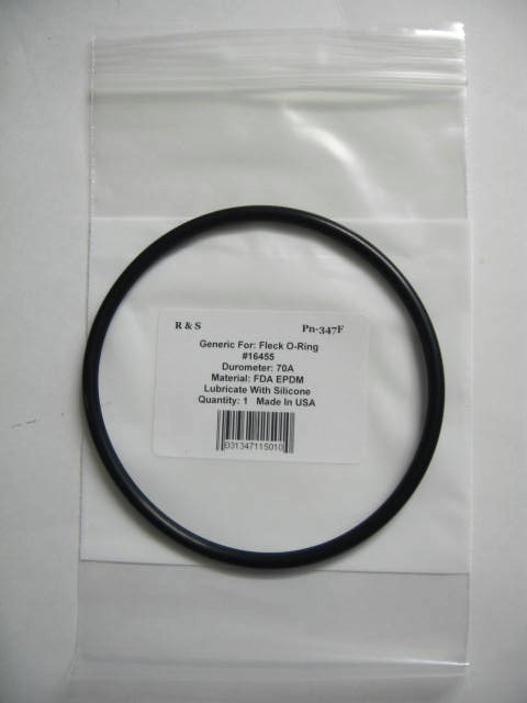 Fleck Top Tank / Bottom Valve O-Ring #16455 / R&S 347F / FDA EPDM Material