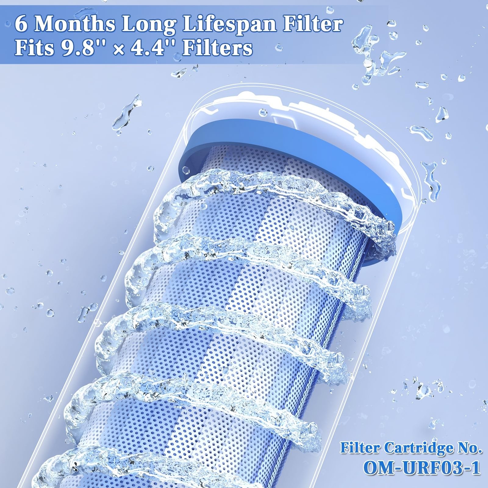 Cartridge for Whole House Water Filter OM-UF03, Lasts Up to 6 Months
