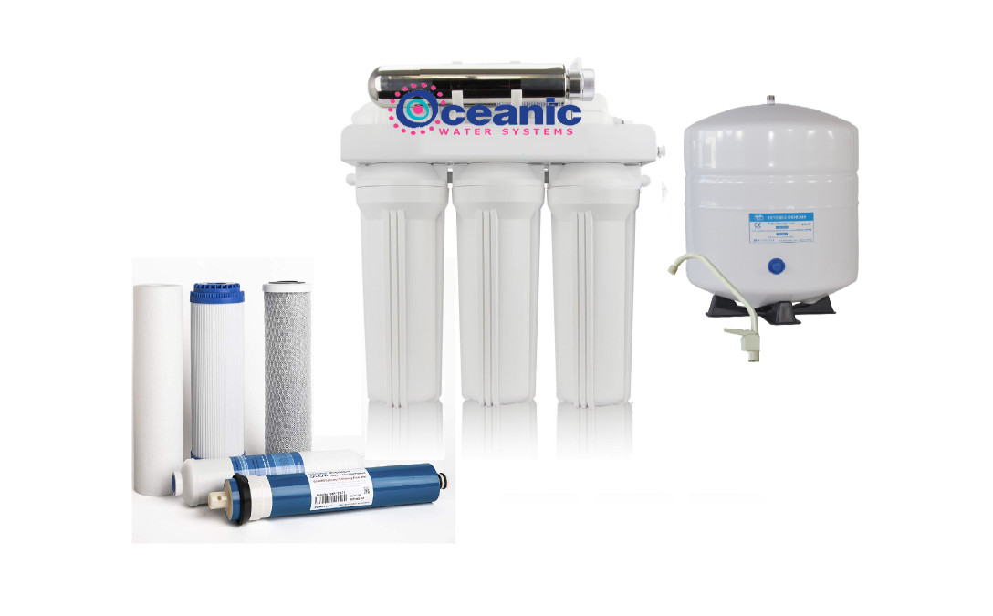 Well Water Reverse Osmosis Water System: Permeate Pump + UV + Scale Reduction RO