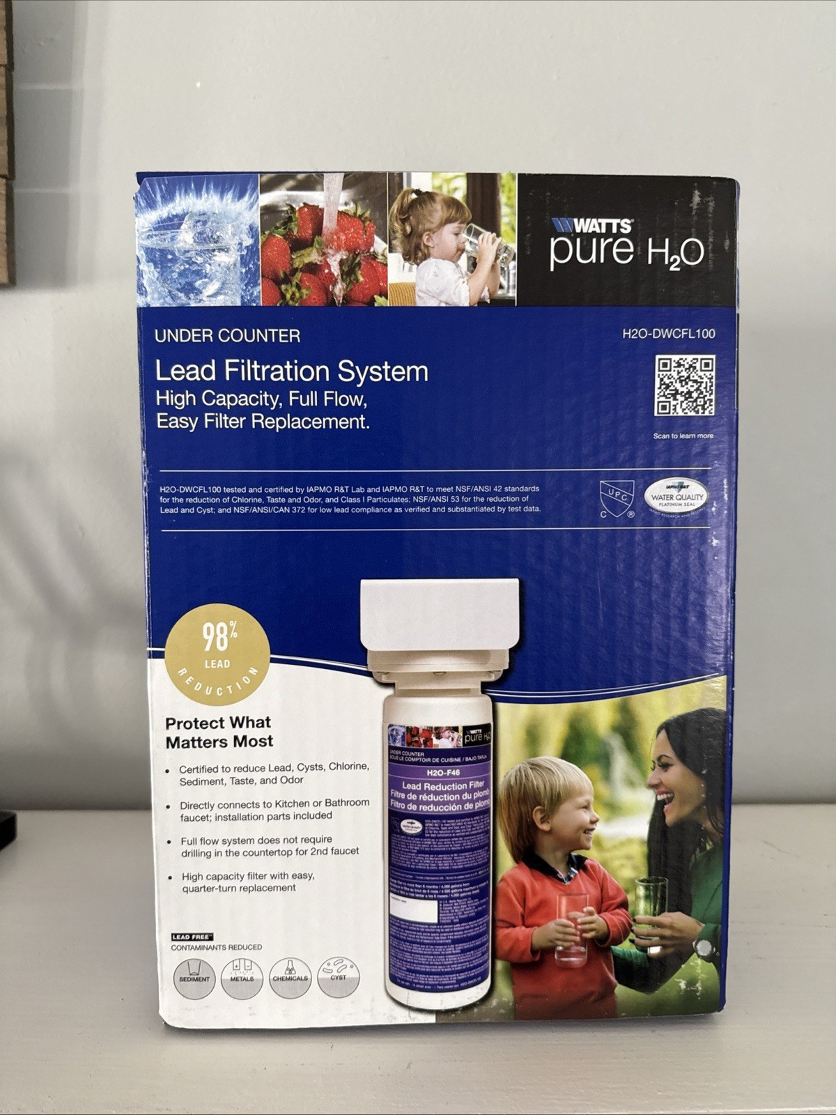 Watts Pure Water Single Stage Lead Filtration Point of Use System New – Open Box