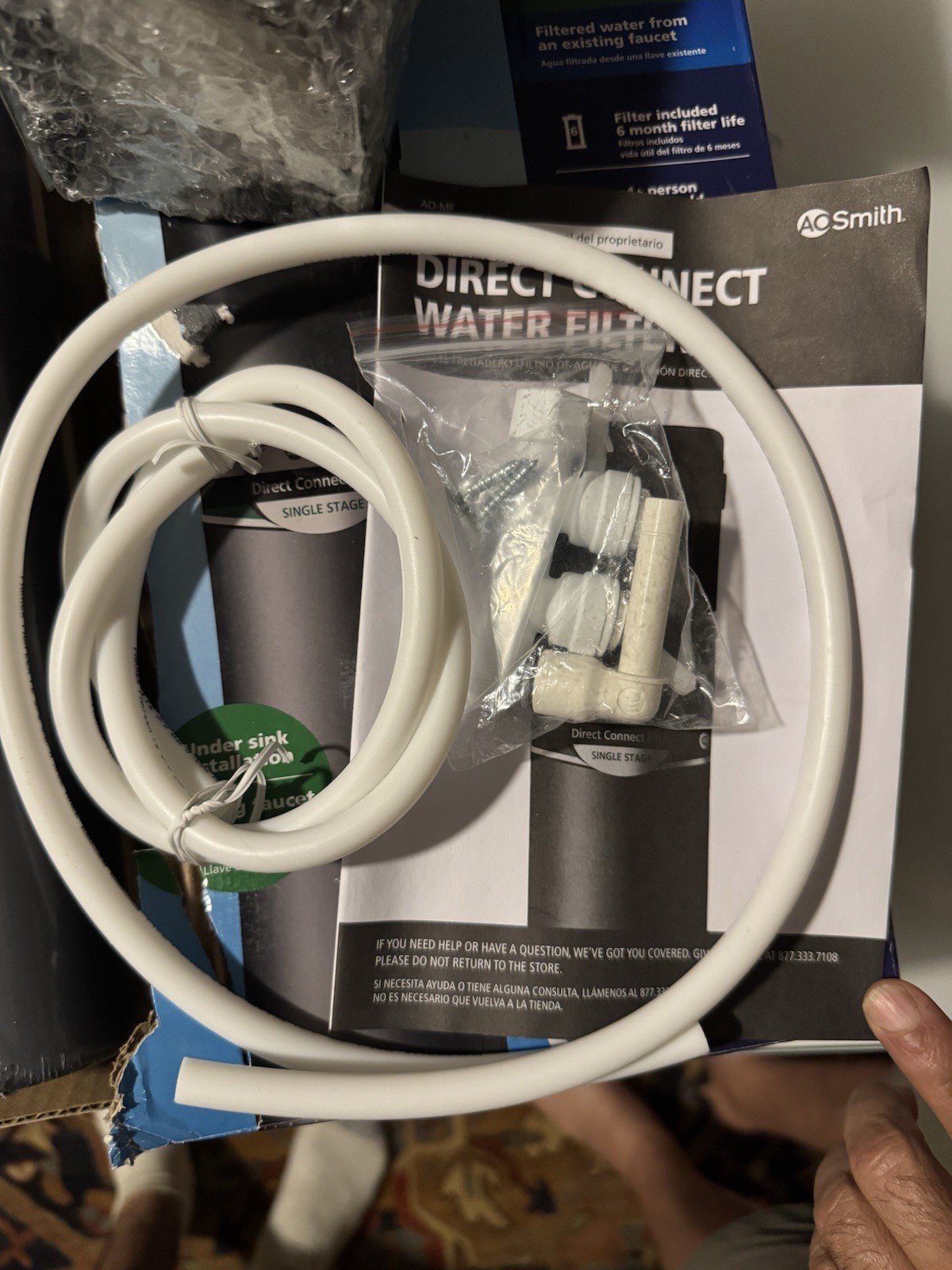 A. O. Smith AO-MF Under-Sink Water Filter 1-Stage 300 gal Lead/Chlorine