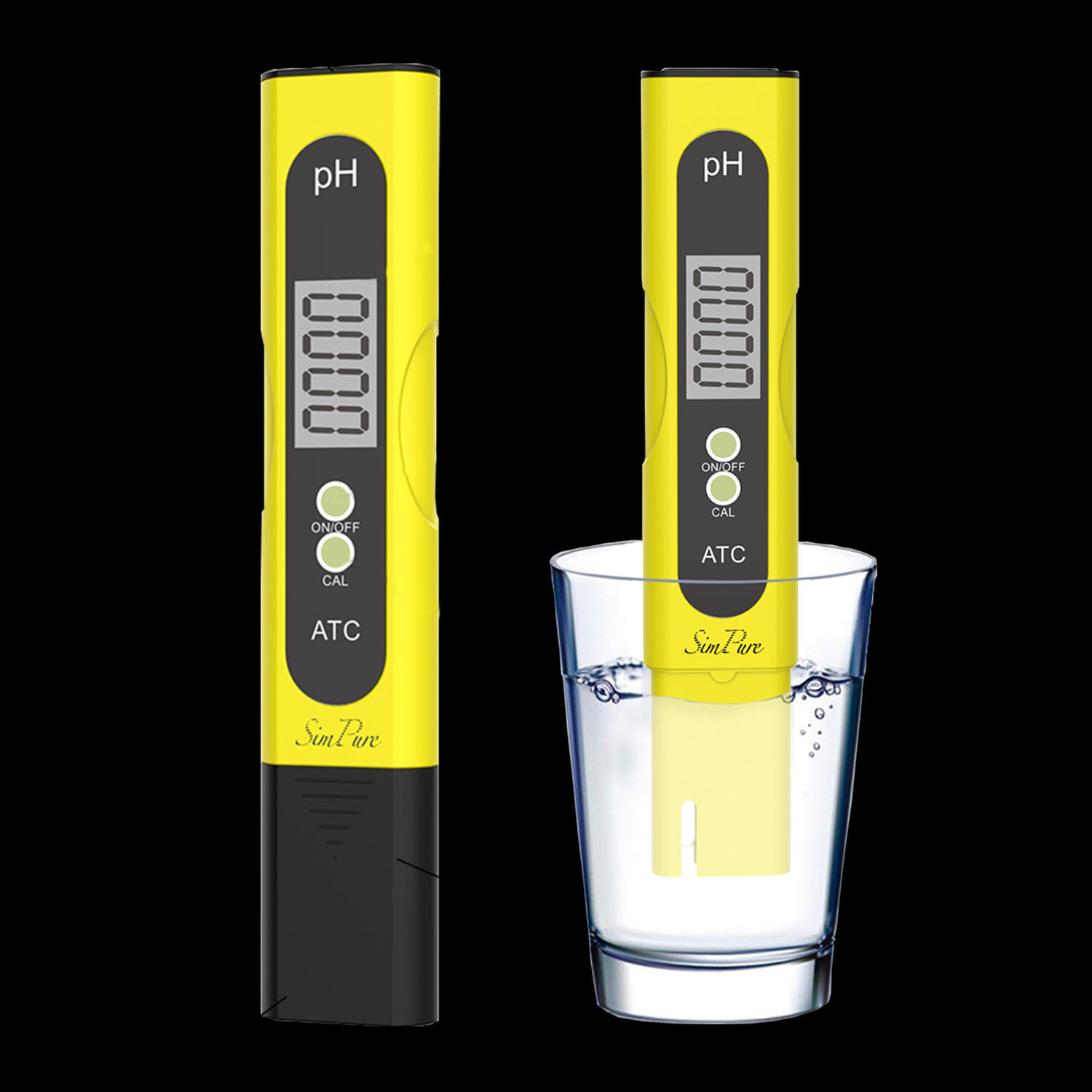 PH Meter Water Testing Pen Kit,2Pack 0-14PH F Water Brewing Food, Swimming Pool