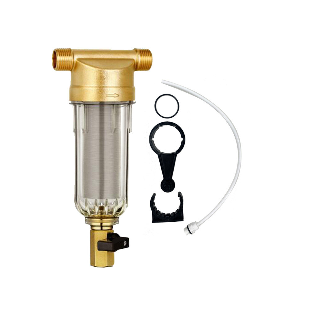 Water Pre-Filter System 60 Micron Home Whole House Down Sediment Water Filter