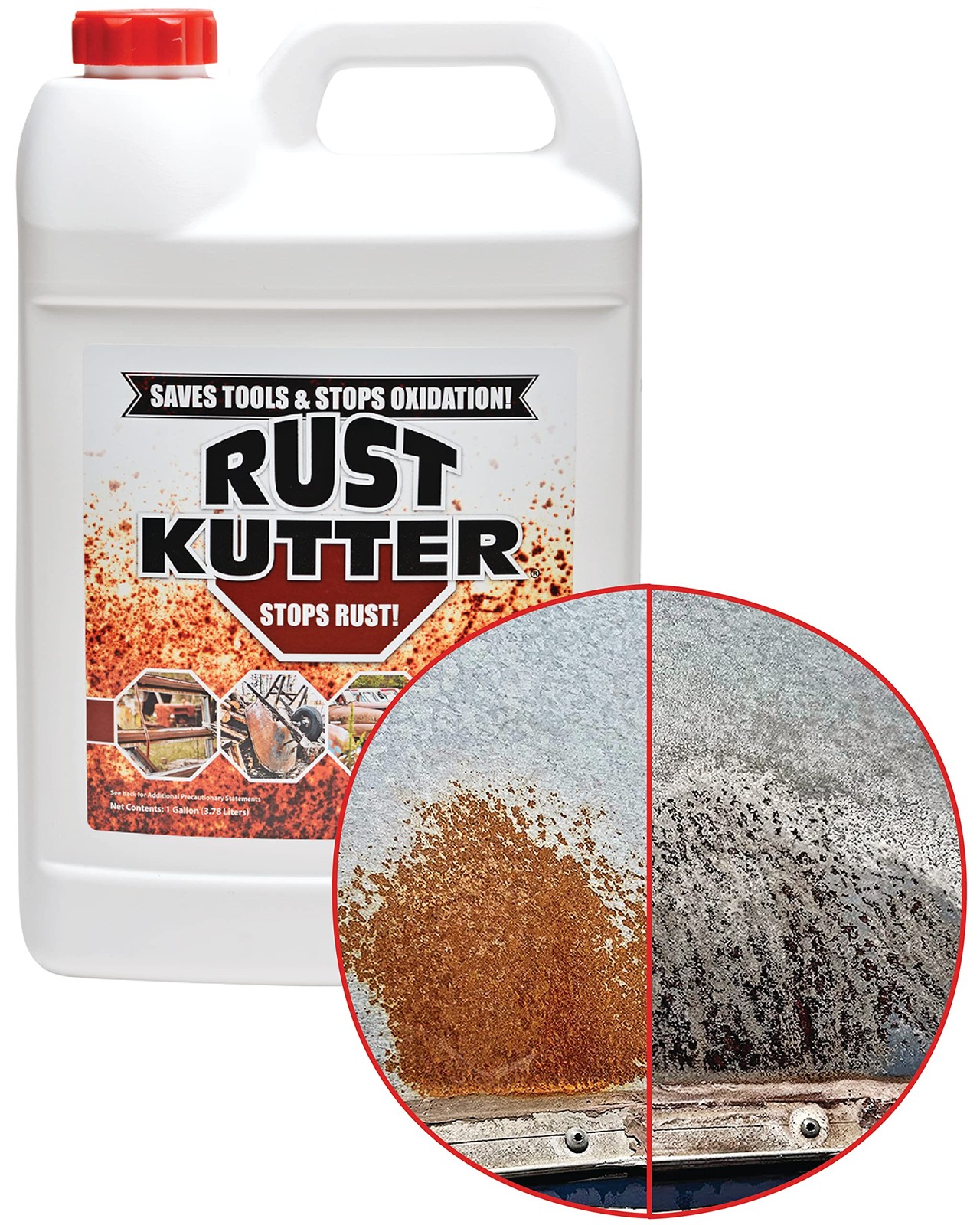 Rust Kutter- Gallon – Stops and Converts 128 Fl Oz (Pack of 1)