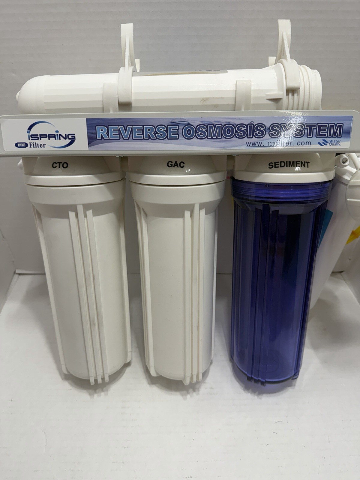 Ispring 3 Stage Drinking Reverse Osmosis Home Water Filter System RCC7-FBA