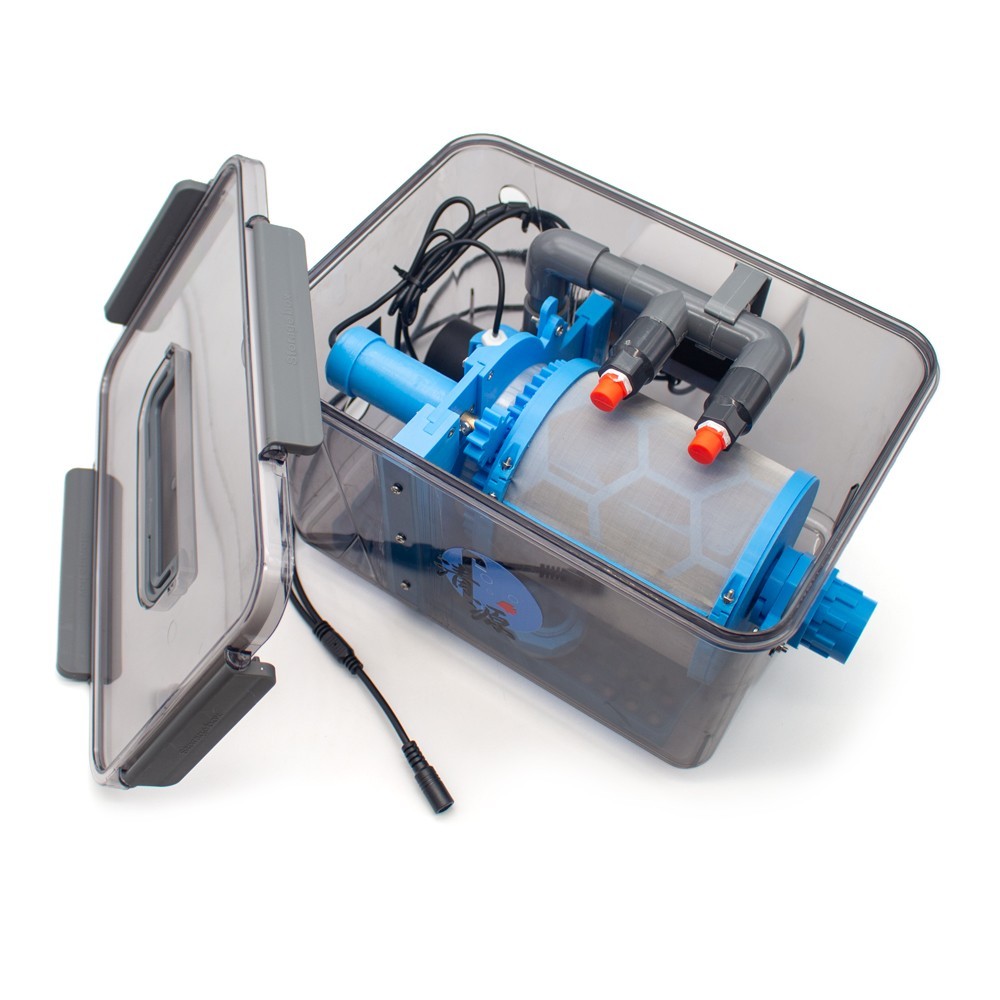 Automatic Backwash Filter, Rotary Drum Microfilter for Fish Ponds and Aquariums