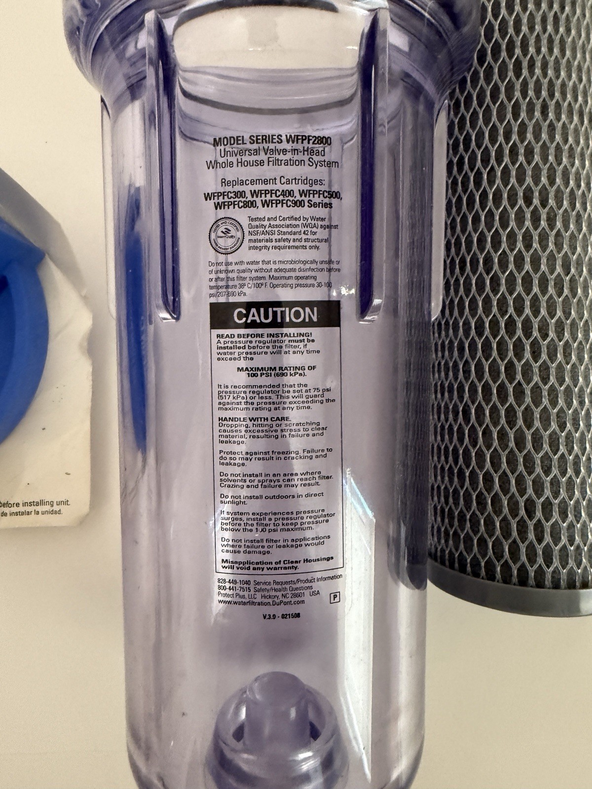 DuPont WFPF2800 Whole House Water Filter System Kit 3 Filters New Open Box