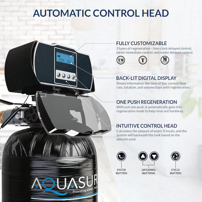 AQUASURE Grain Harmony Water Softener and Whole House Filtration System
