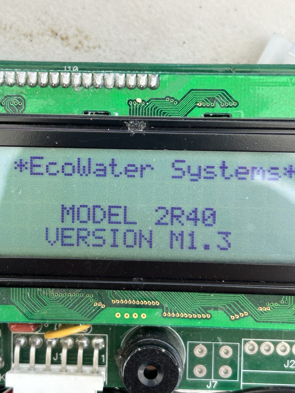 EcoWater 2R40 Version M1.3 Water Softener Circuit Control Board Only, Tested