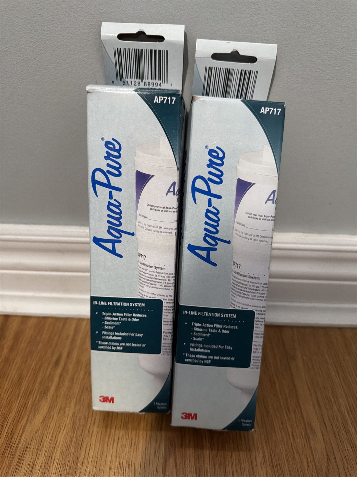 (2) Aqua-Pure AP717 In-Line Filtration System Removes Chlorine Sediment Scale
