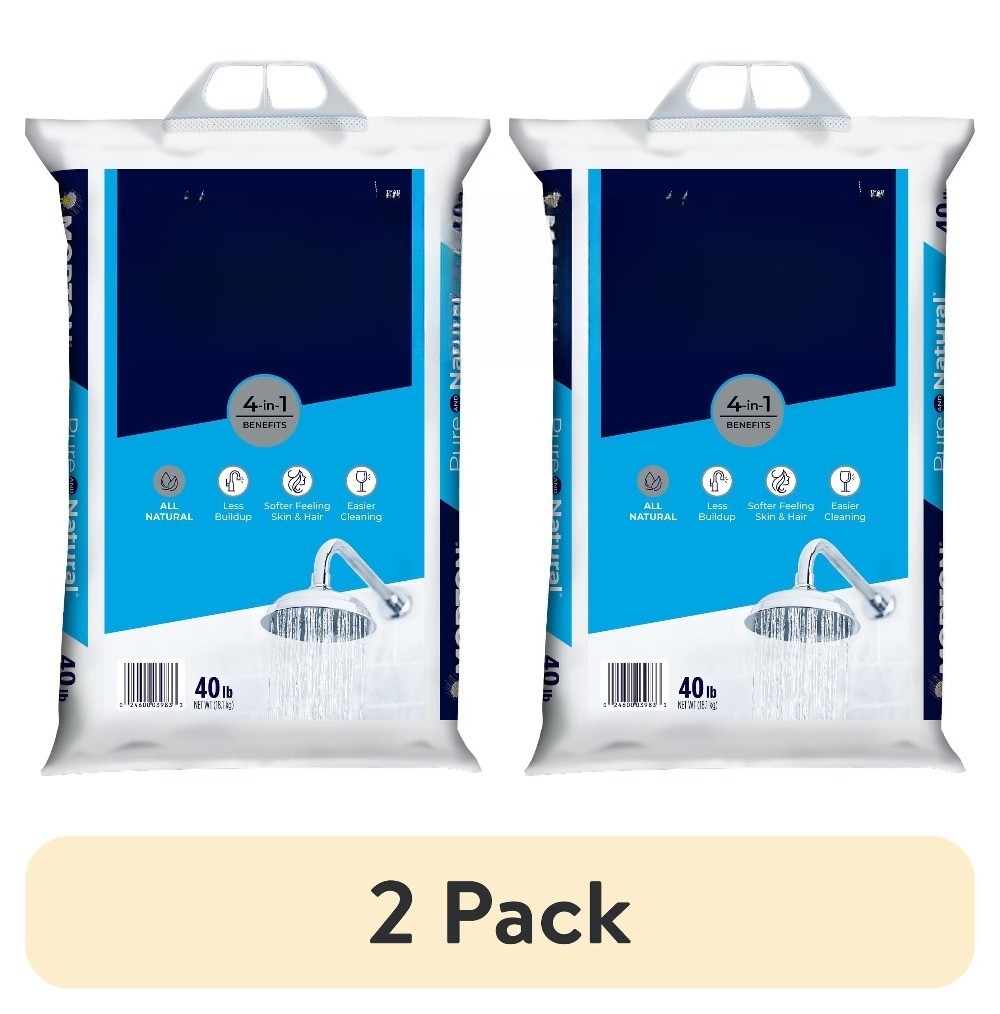 (2 pack) Pure and Natural Water Softener Salt Crystals, 40 lb