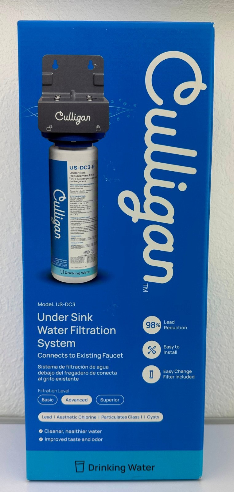 NEW Culligan US-DC3 Under Sink Water Filtration System