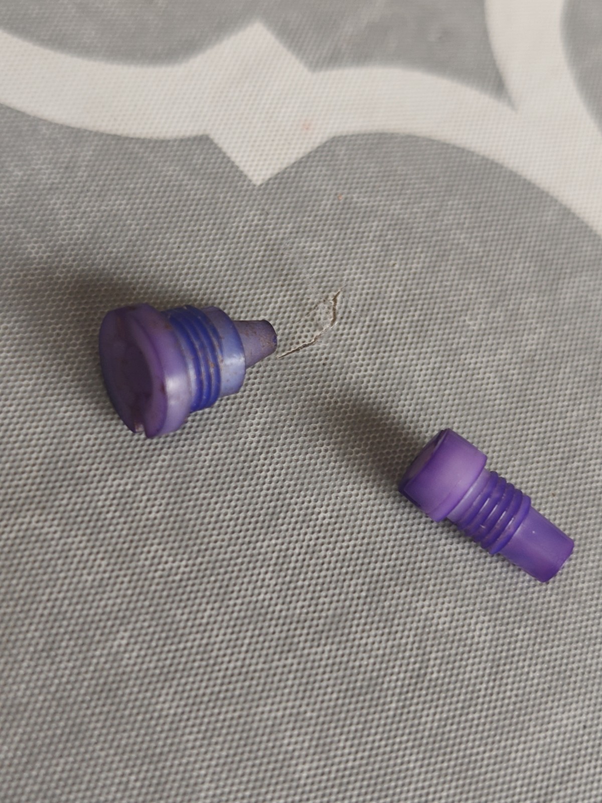 Fleck Autotrol Water Softener Brine Injector Nozzle & Throat Purple 10914 Set