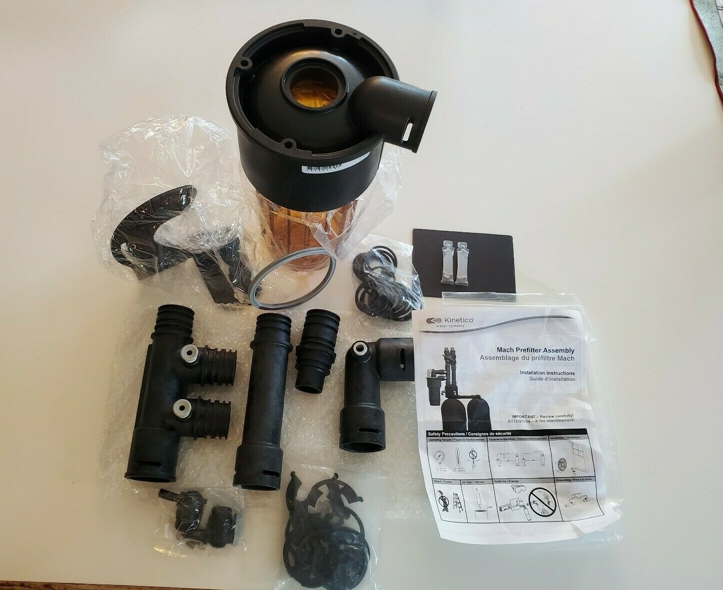 Kinetico MACH Pre Filter Assembly Amber Entire Set Water Softener Filter System