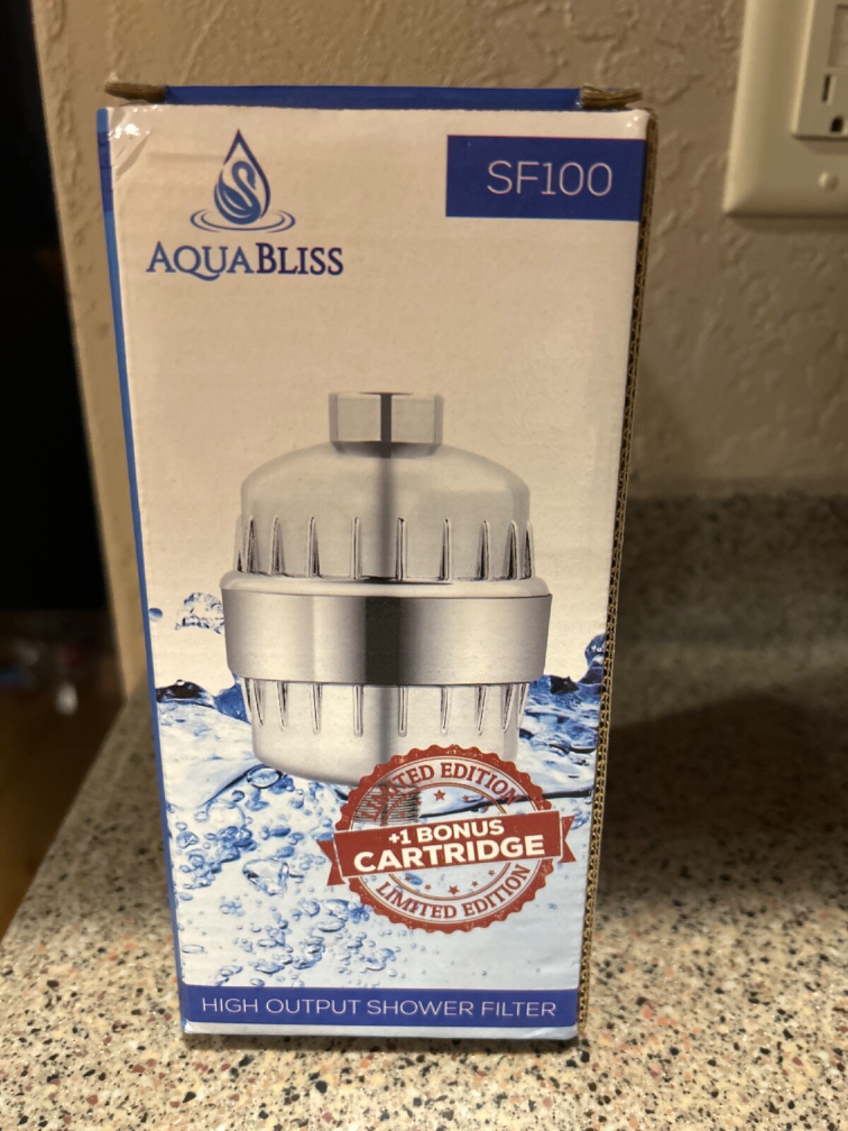 Ltd. Edition AquaBliss Shower Filter SF100 High Water Output NEW Free Cartridge