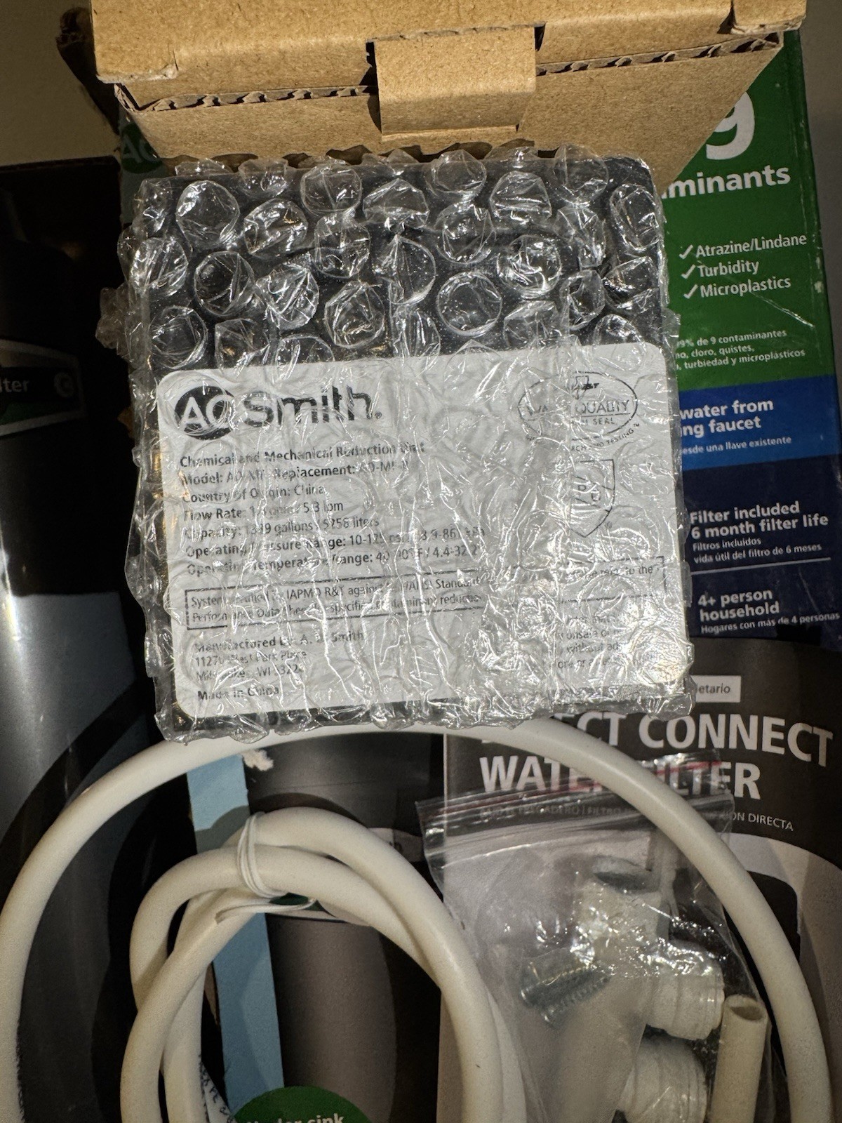 A. O. Smith AO-MF Under-Sink Water Filter 1-Stage 300 gal Lead/Chlorine