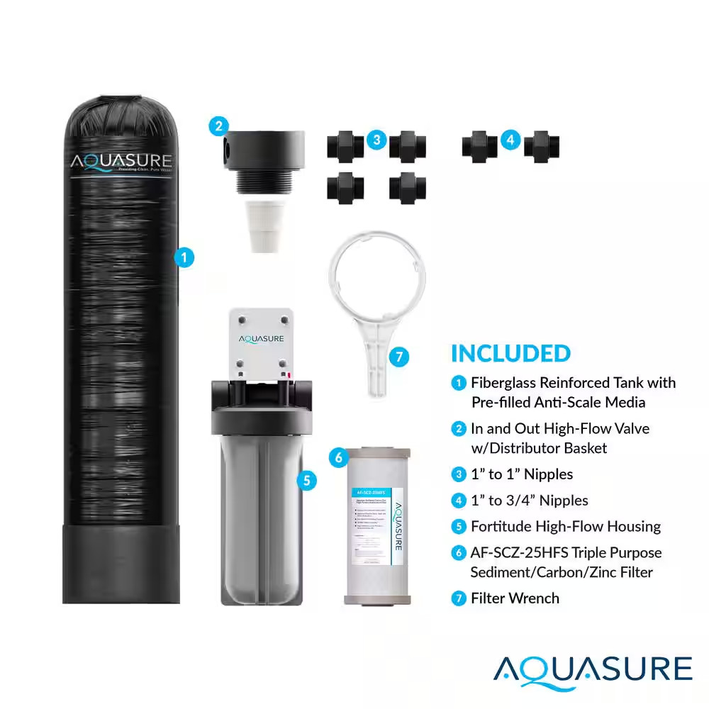 Serene 650K Gal. Whole House Salt-Free Water Conditioning Softening Descaler Sys