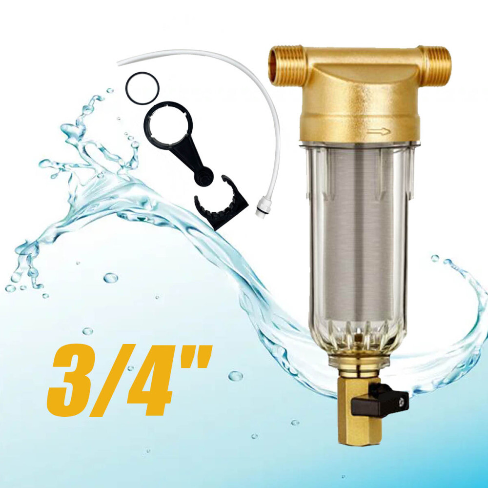 Water Pre-Filter System 60 Micron Home Whole House Down Sediment Water Filter