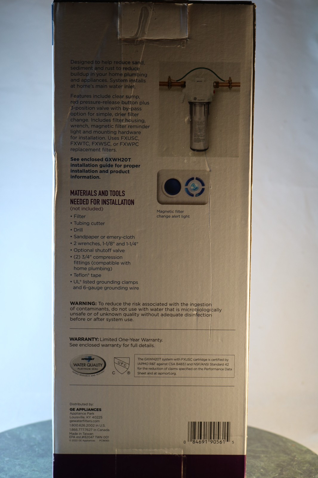 GE Whole House Water Filtration System GXWH20T Chlorine Sediment High Flow New