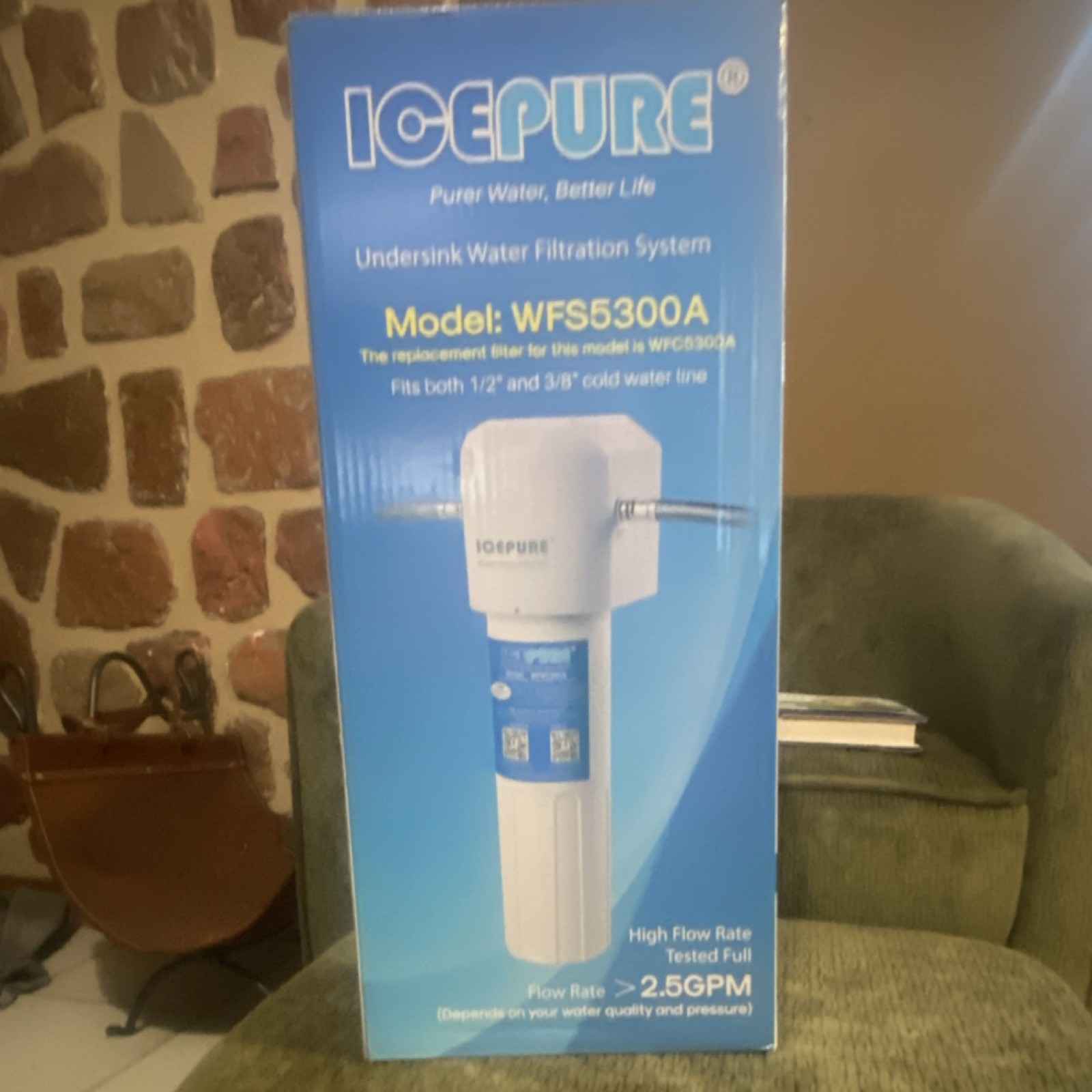 ICEPURE WFS5300A Under-Sink Water Filter High Flow For Brita, Aqua Optima, Sams…