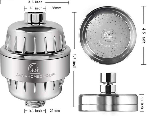 AquaHomeGroup High Pressure Filtered Shower Head with 20+3 Stage Shower…