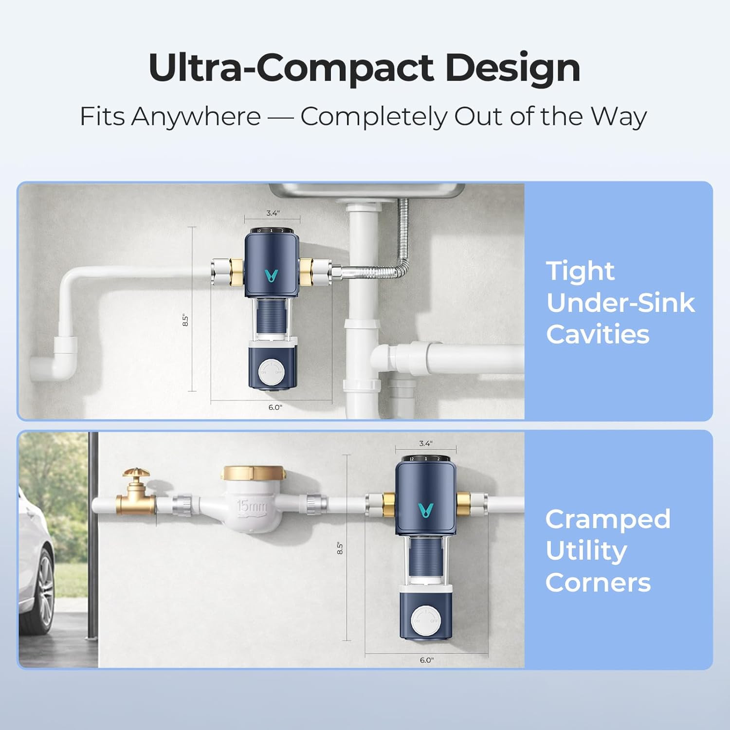 40 Micron Backwash Sediment Filter – NSF Certified Reusable Water System