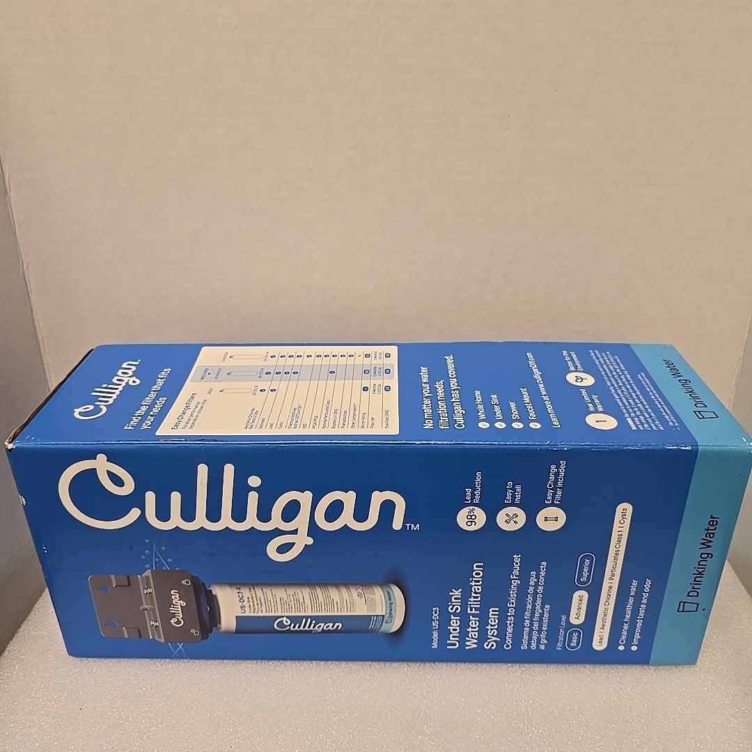 Culligan US-DC3 Direct Connect Under Sink Water Filtration System New Open Box.