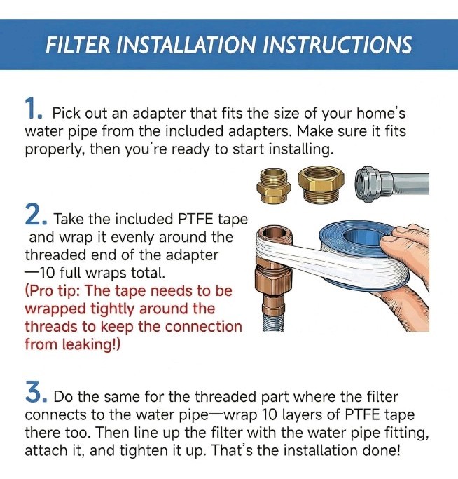 40 Micron Brass Inline Spin Down Sediment Water Filter 3/4″ + 1/2″ NPT Reusable