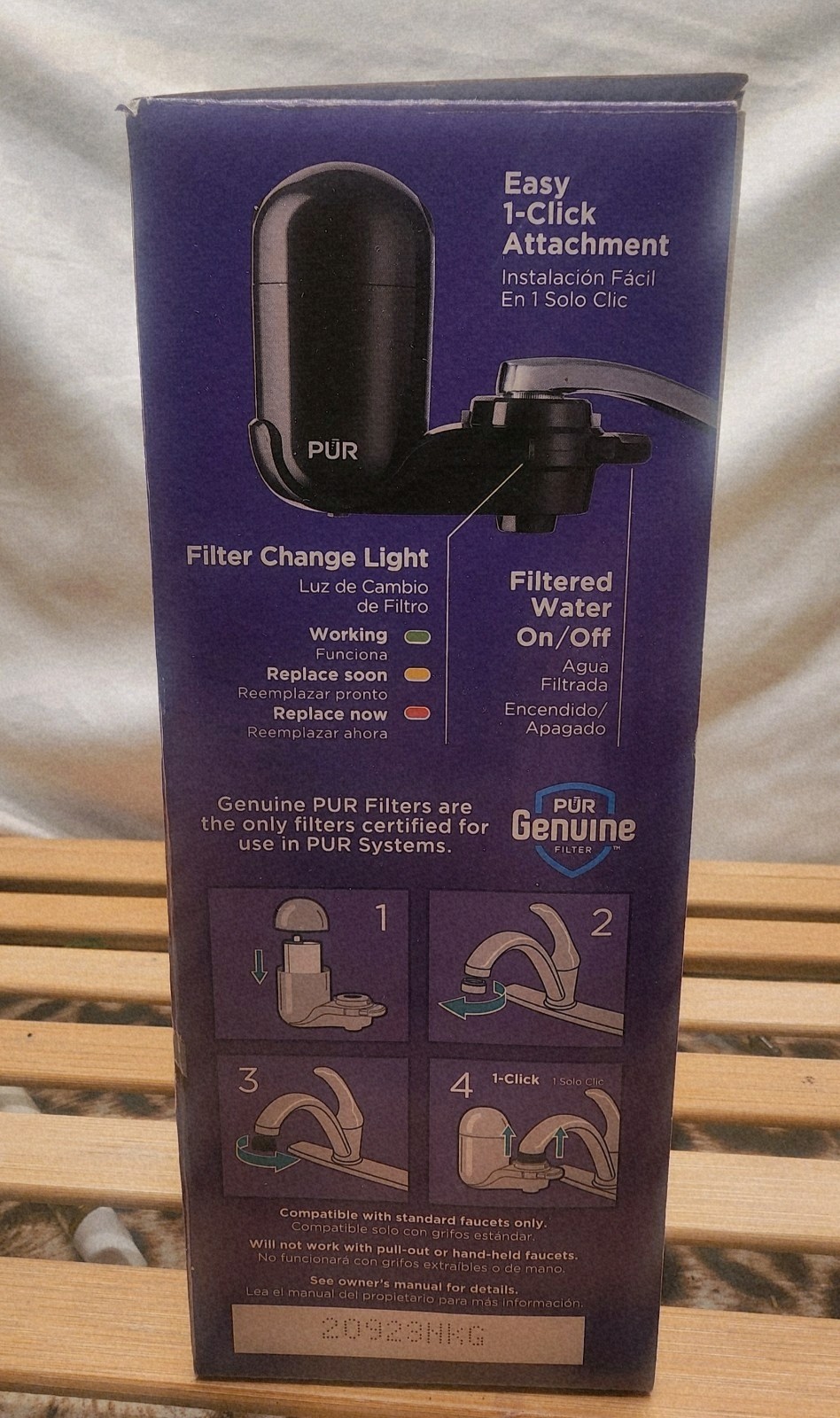 PUR FM-2000B Vertical Faucet Mount Filtration System – Black