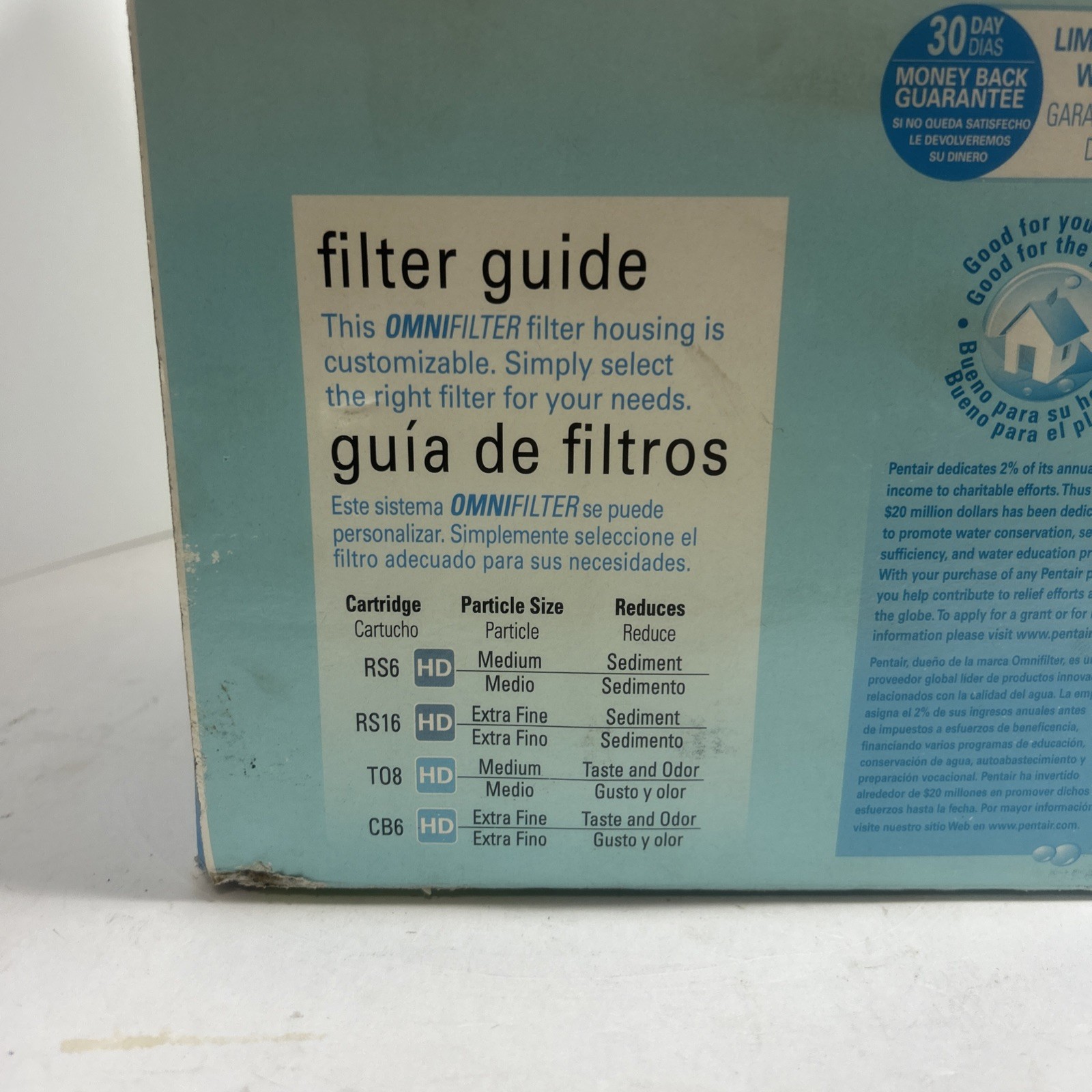 Pentair Omnifilter BF6 Heavy Duty Whole House Water Filter System
