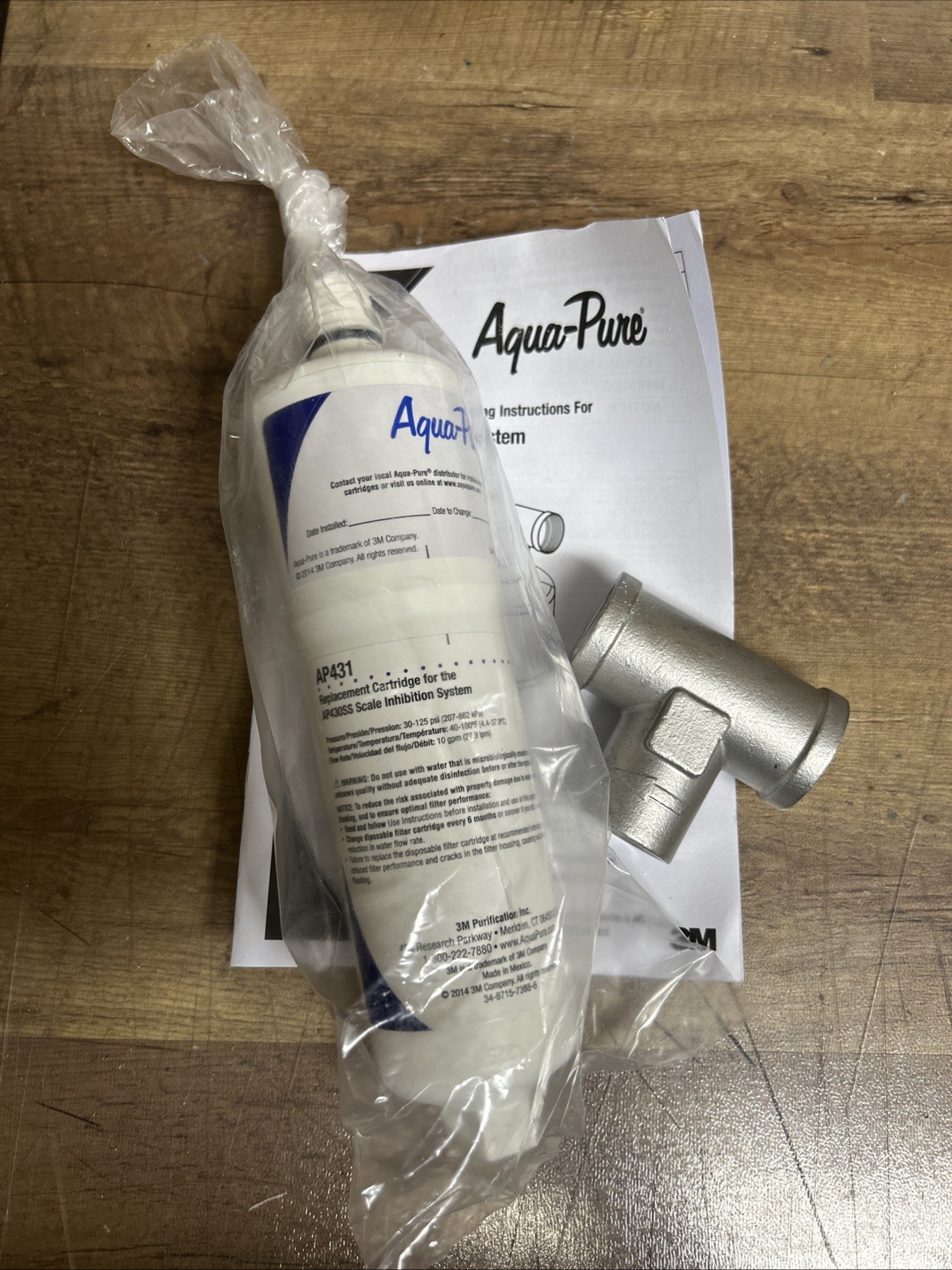 Aqua-Pure Scale Inhibitor System AP431 Filter AP430SS (DAMAGED BOX)